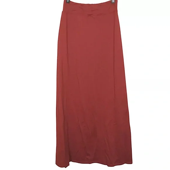 Halara Rust High Waisted Buckle 2-in-1 Maxi Skirt XS NWT - Picture 4 of 8